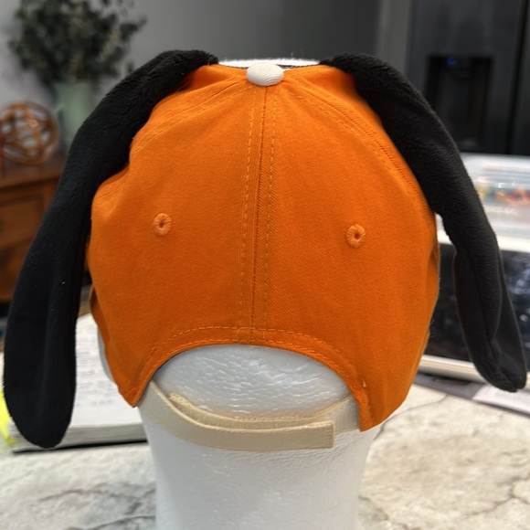 Goofy Baseball Cap with Velvet Floppy Ears Blue & Orange Embroidered Youth Size - Picture 3 of 7